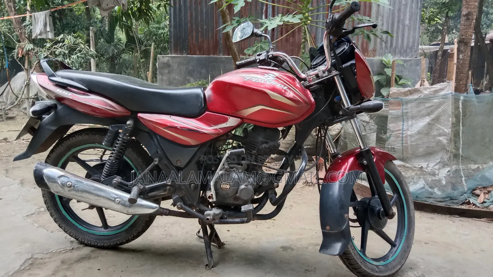 Bajaj Platina 100 2015 Red