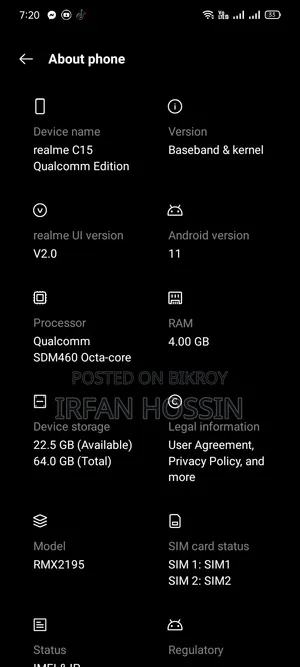 Realme C15 64 GB