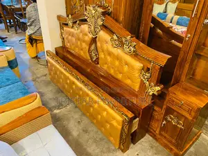 Chittagong Teak Wooden Bed BL140F