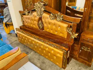 Chittagong Teak Wooden Bed BL140F