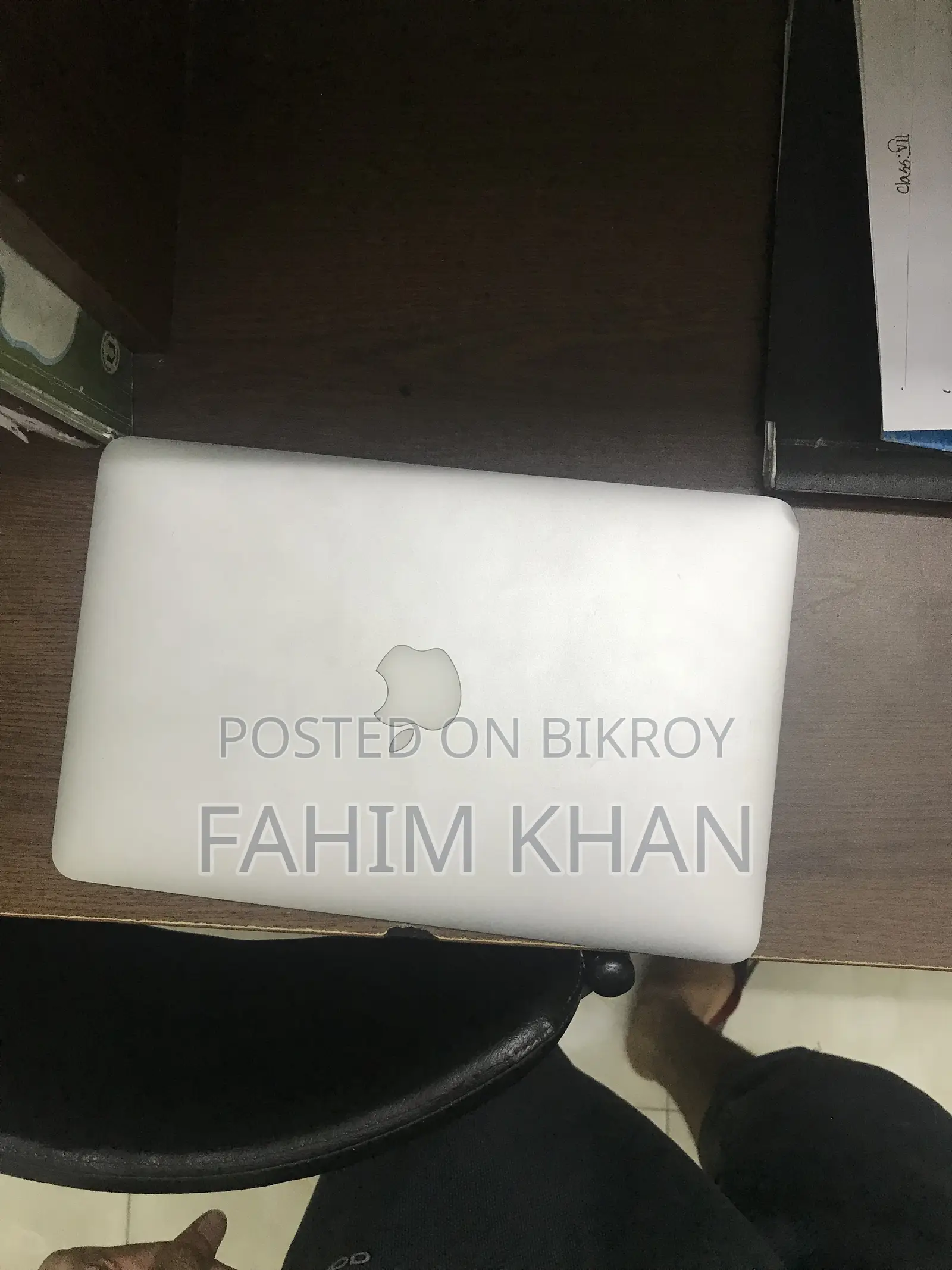 ল্যাপটপ অ্যাপল ম্যাকবুক এয়ার ১৬জিবি ইন্টেল কোর আই৫ এসএসডি ১২৮জিবি