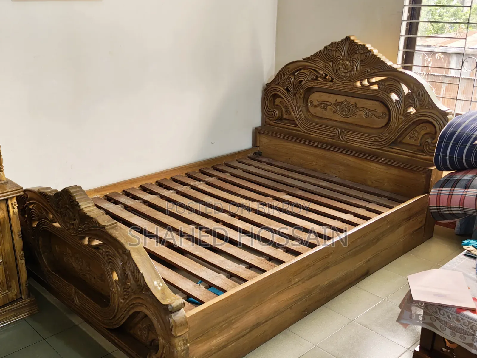 চিটাগং সেগুন কাঠের খাট