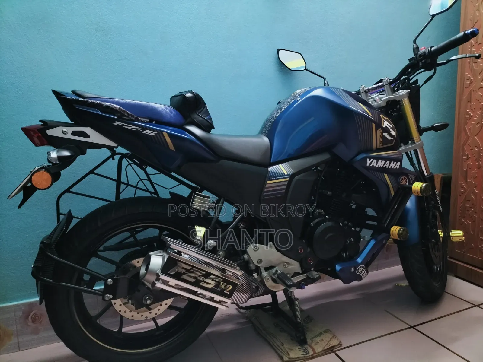 New Yamaha FZS V3 2024 Blue