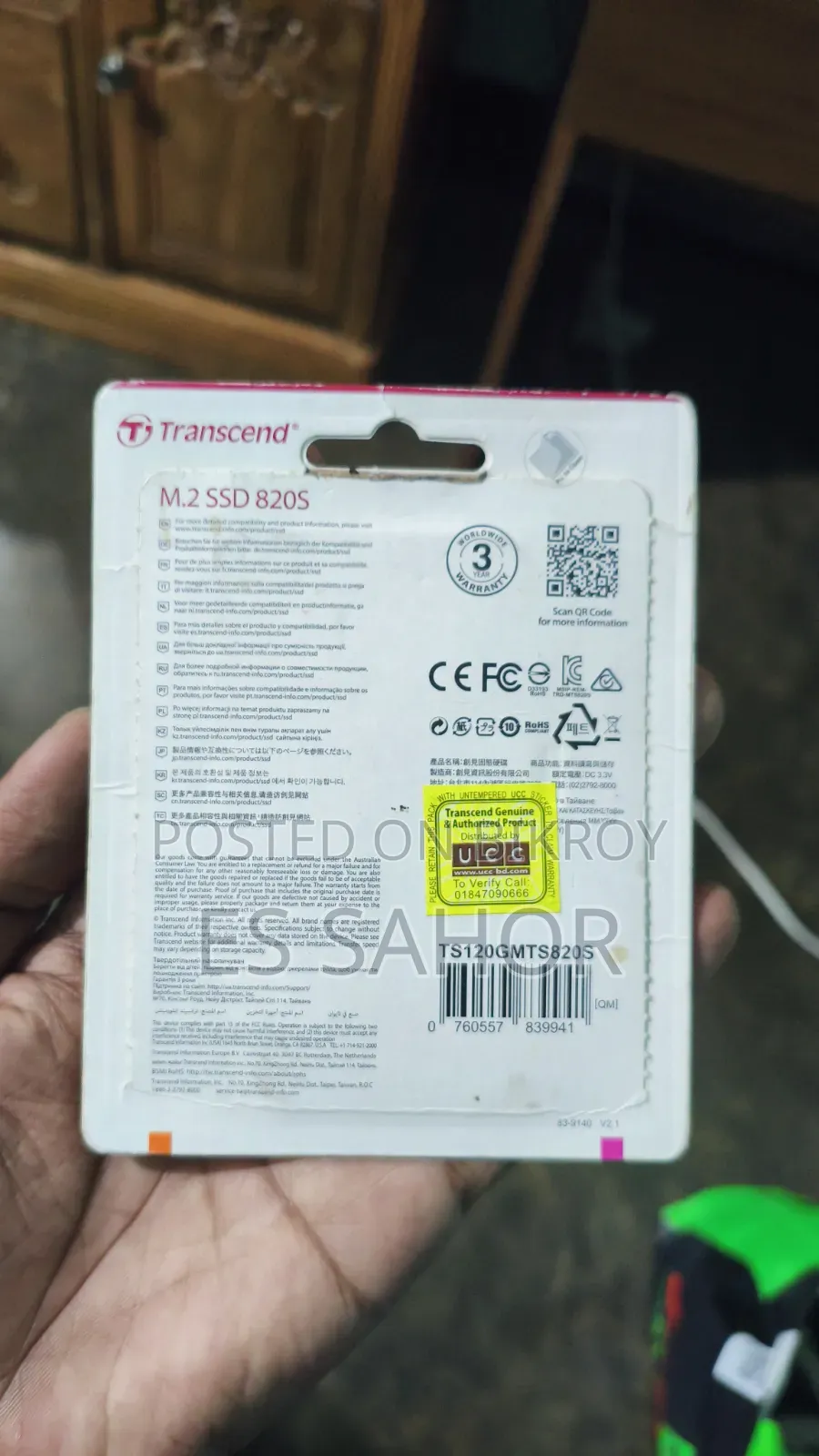 Transcend 120GB M.2 2280 SATA III SSD
