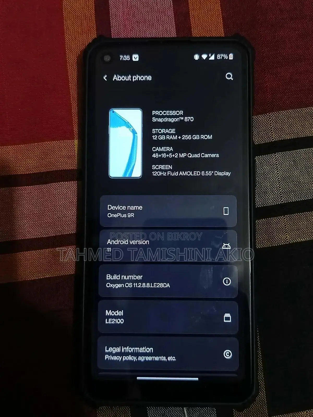 OnePlus 9R 256 GB Green