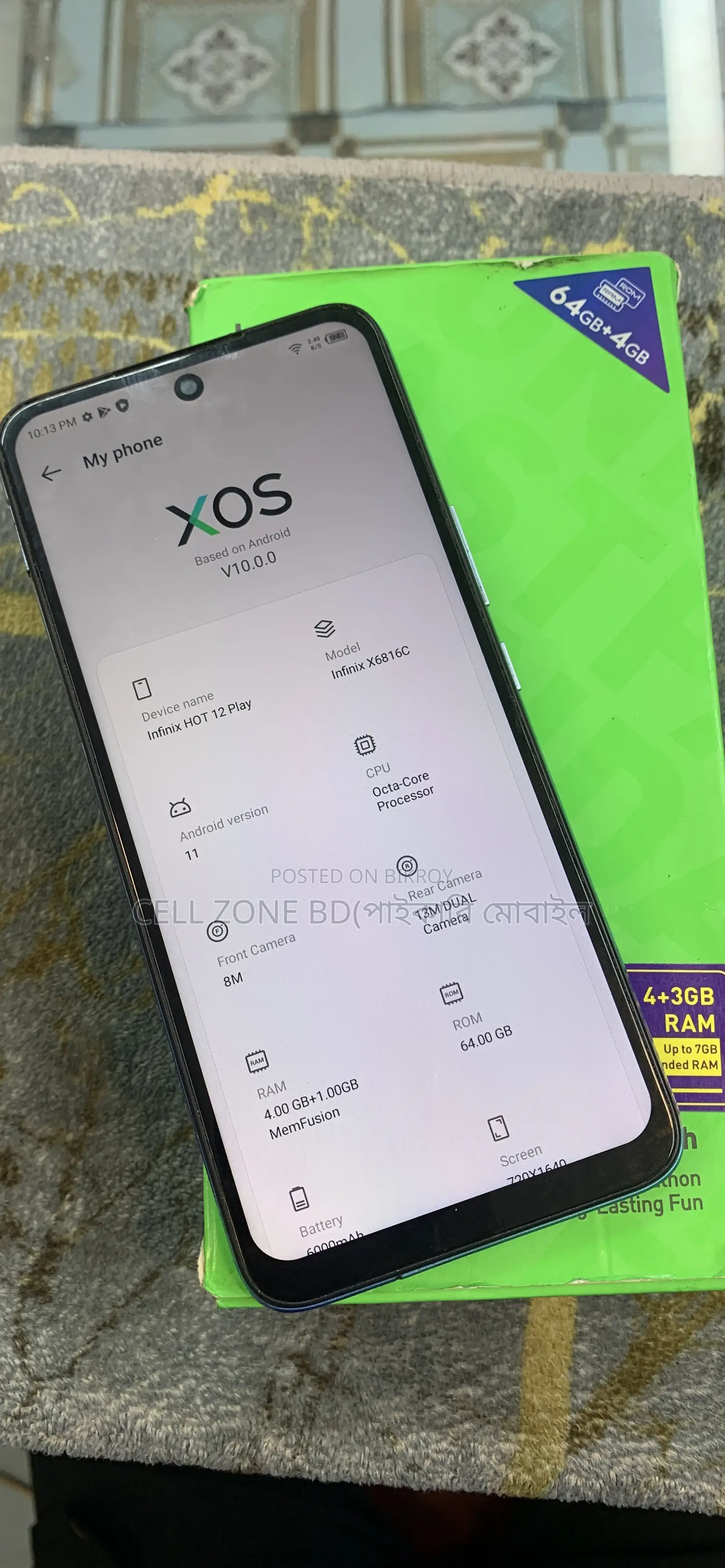 Infinix Hot 12 Play 64 GB Blue