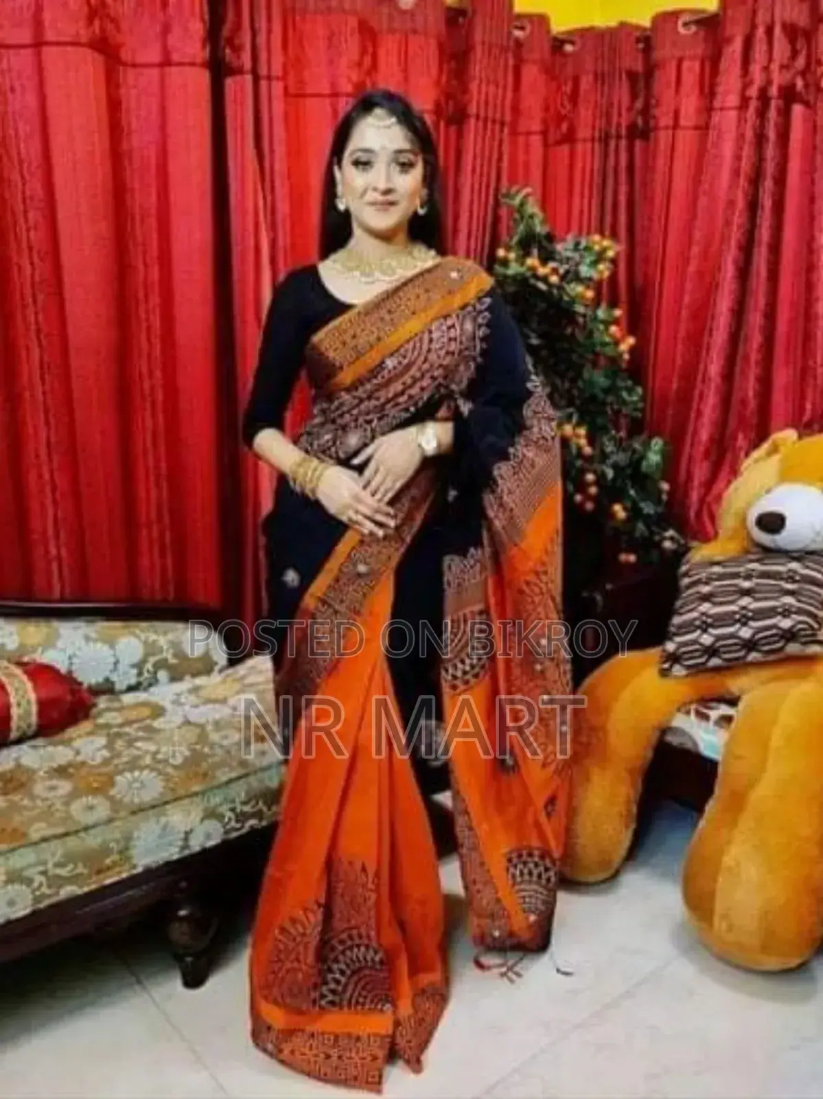 অরিজিনাল প্রিমিয়াম ধুপিয়ান সিল্ক শাড়ি