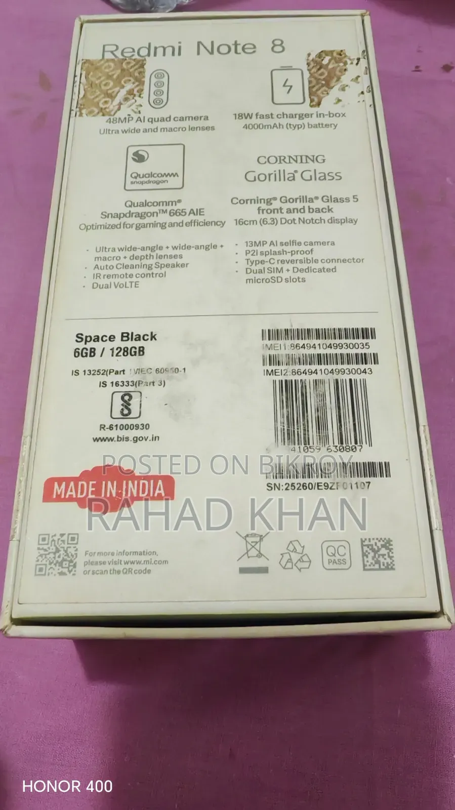 Xiaomi Redmi Note 8 128 GB Black