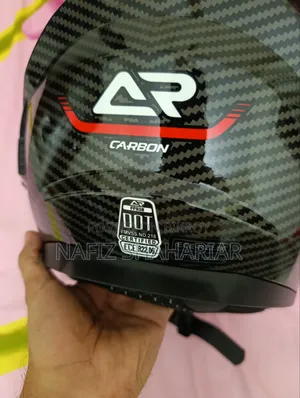 AR 938 Black Red Carbon Helmet