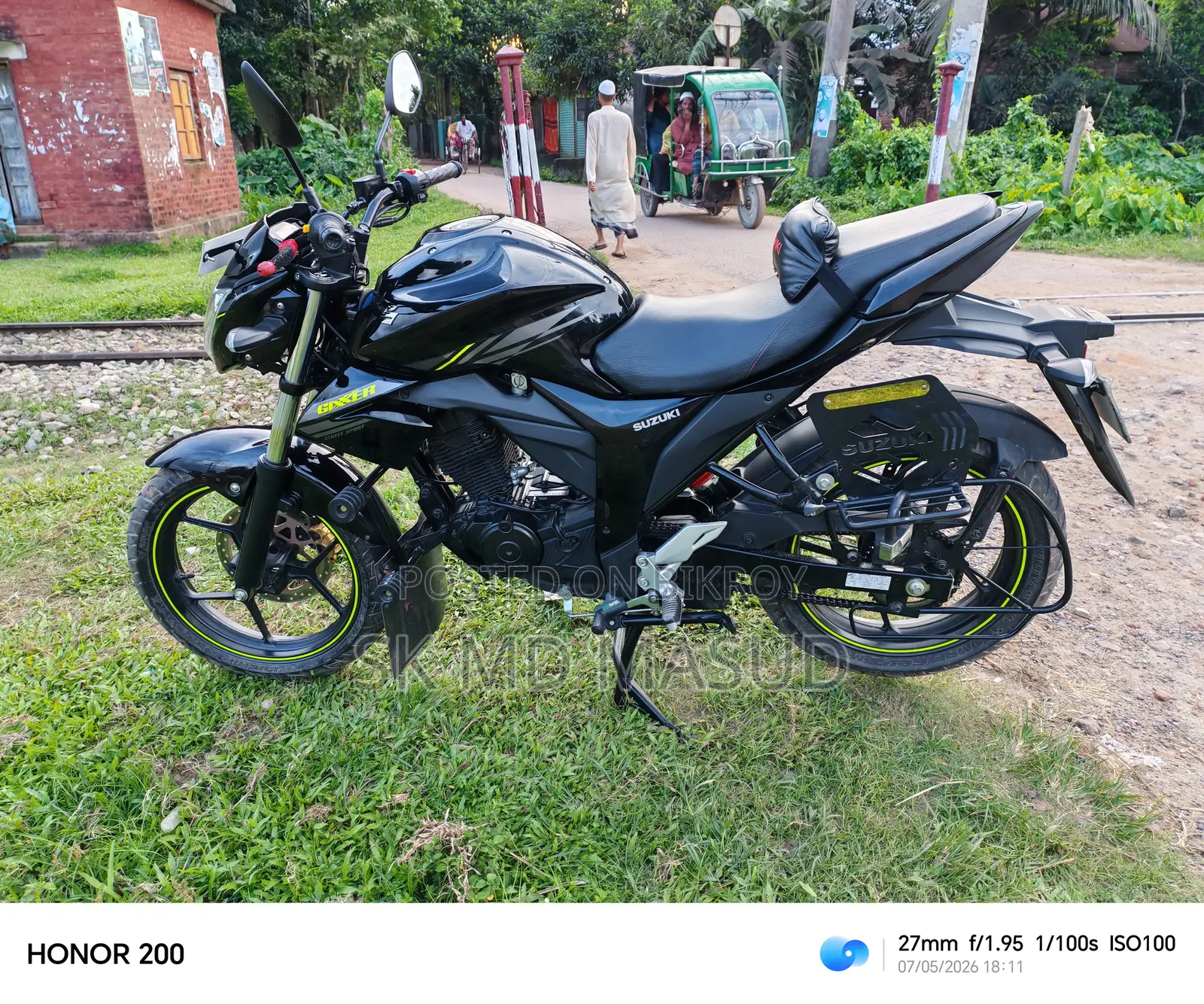 Suzuki Gixxer Monotone 2025 Black