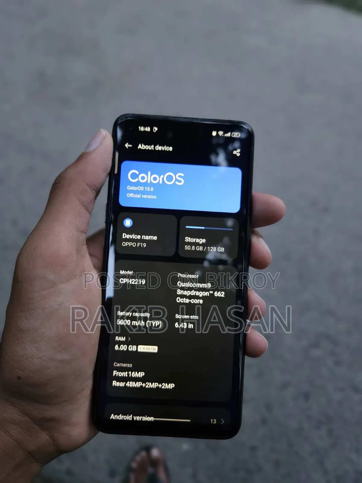 Oppo F19 Pro 128 GB Black
