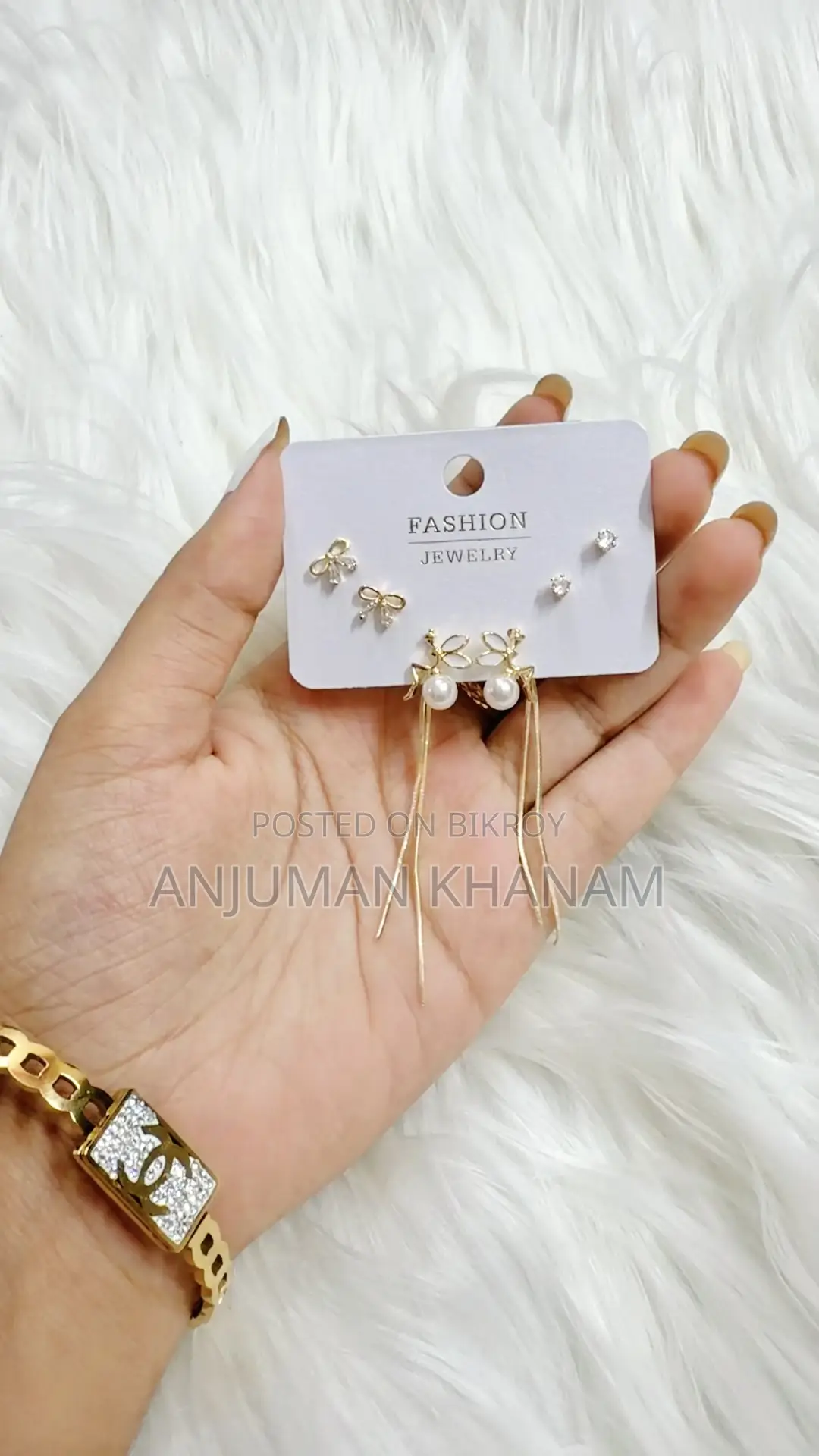 3 Pairs Earrings Set 249tk