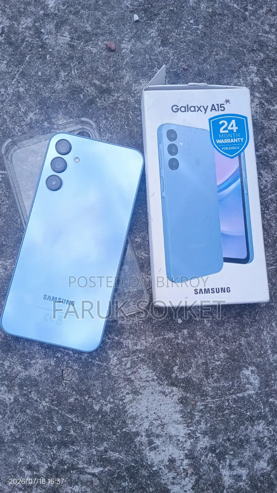 স্যামসাং গ্যালাক্সি এ১৫ ১২৮ জিবি ধূসর