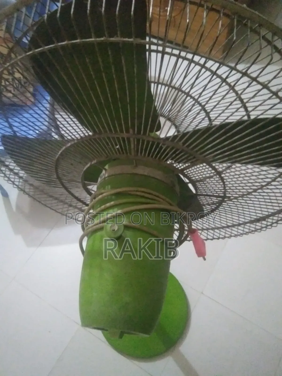 Large size iron stand fan