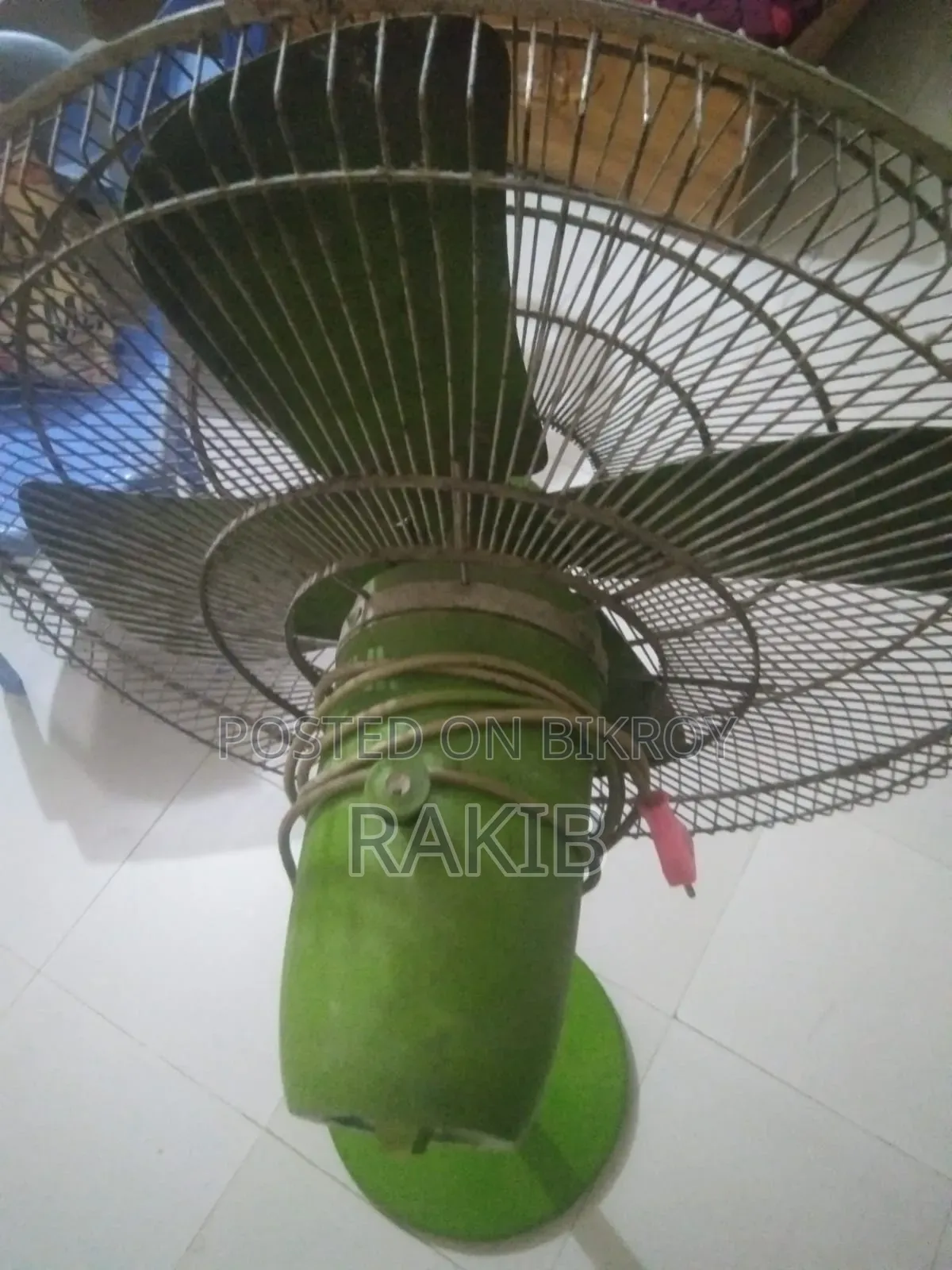 Large size iron stand fan