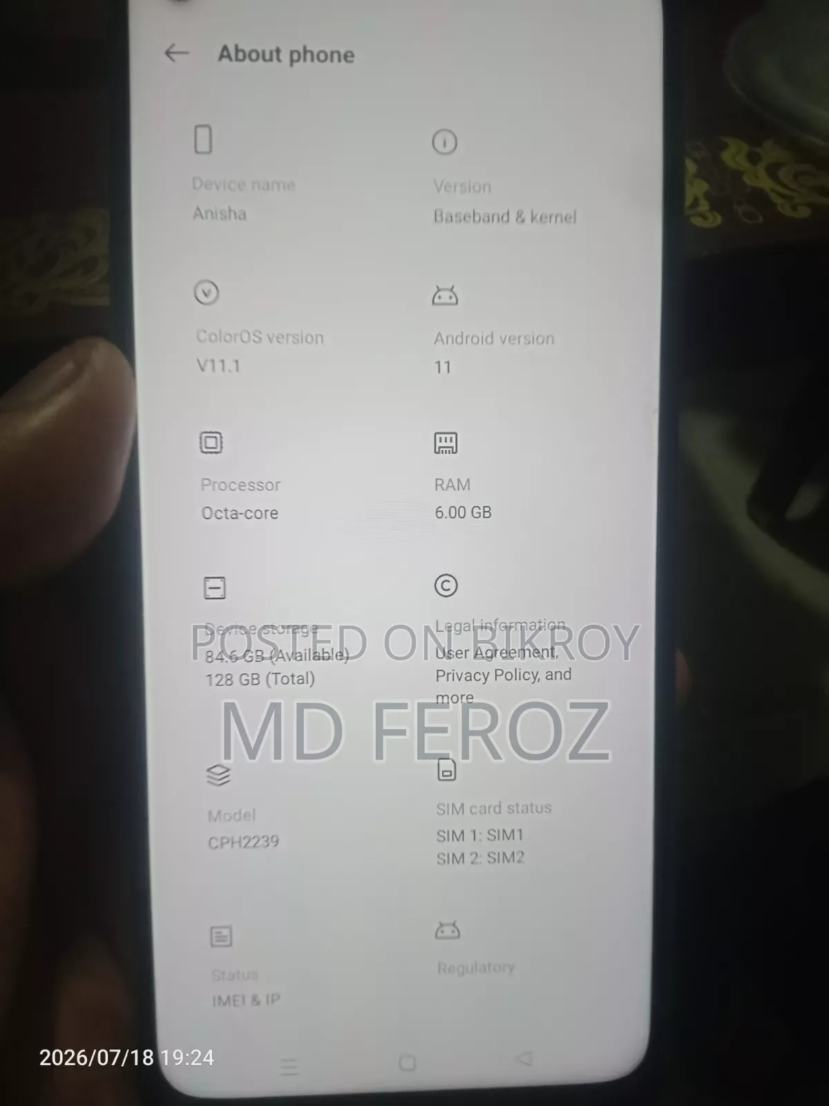Oppo A1 Pro 128 GB Blue