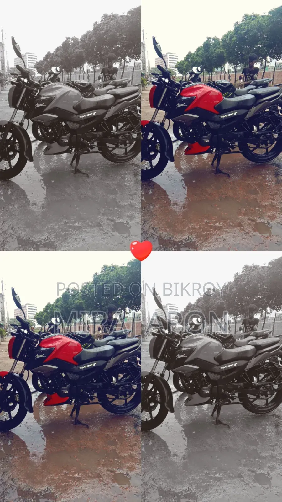 TVS Raider 125 2022 Red