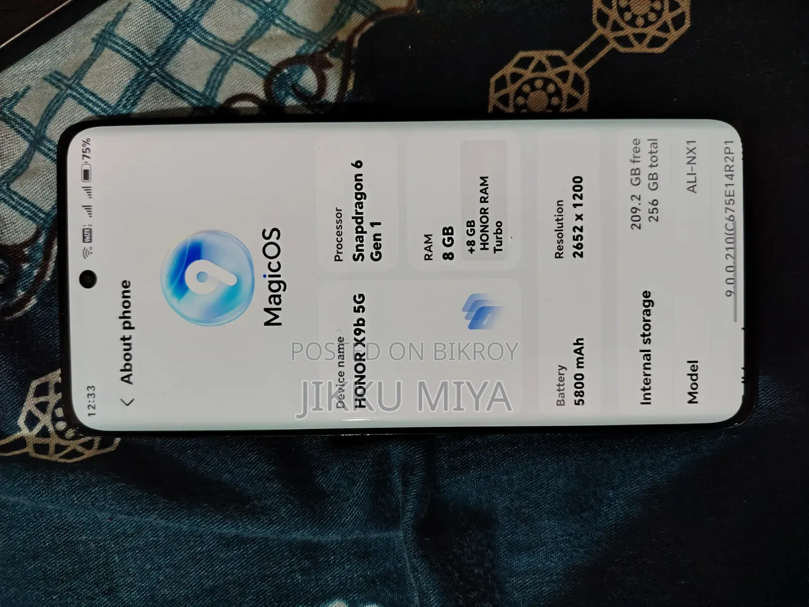 Honor X9b 256 GB Black