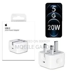 অরিজিনাল Apple 20W USB-C Fast Charger (UK 3-Pin)