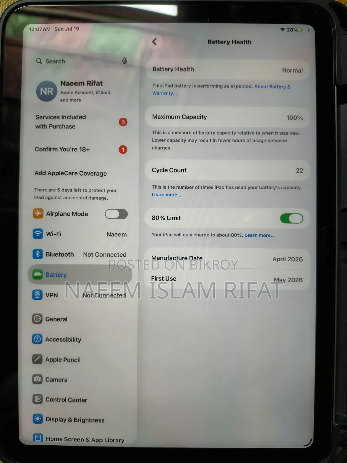Apple iPad (2025) 128 GB Silver