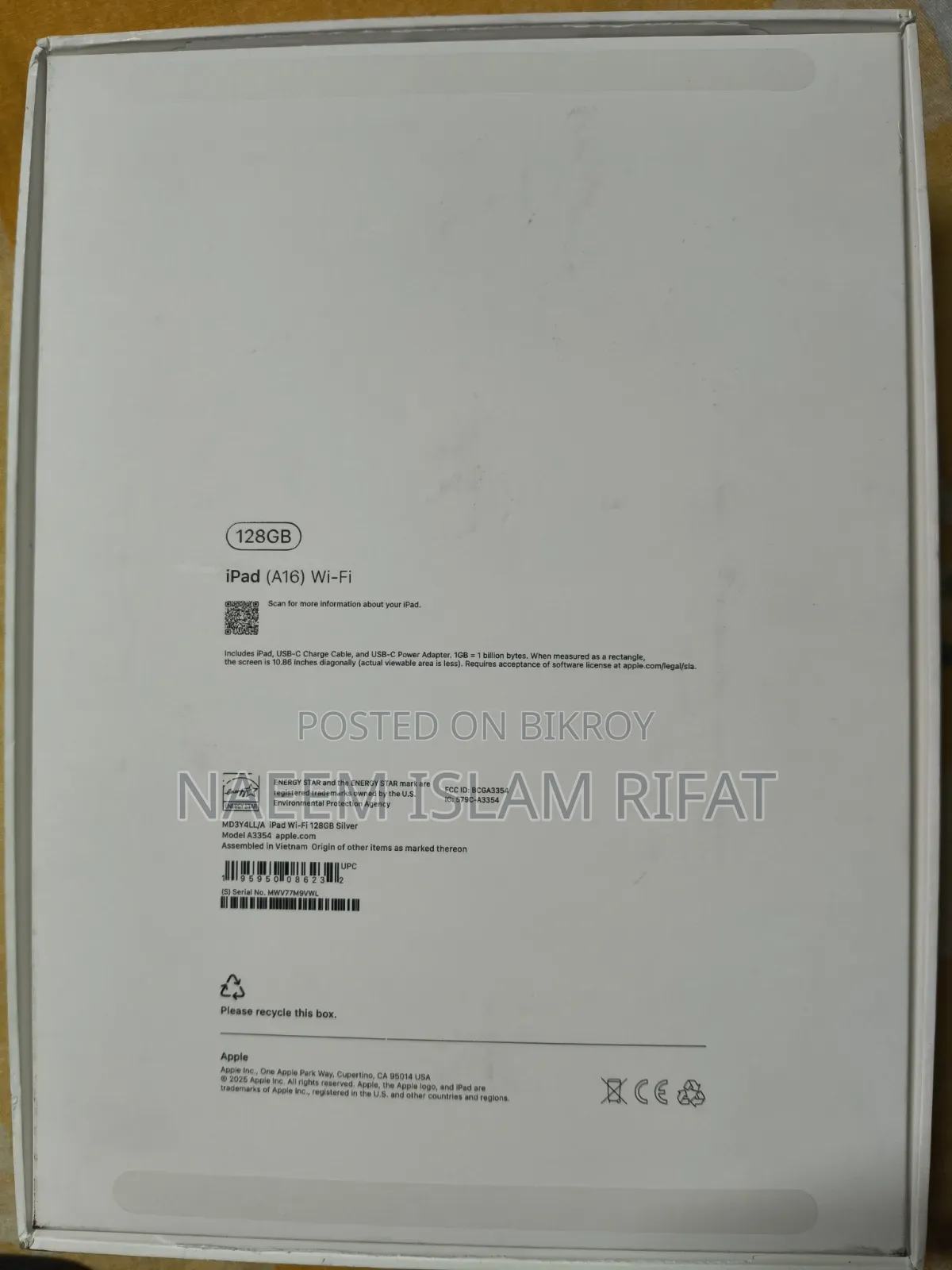 Apple iPad (2025) 128 GB Silver