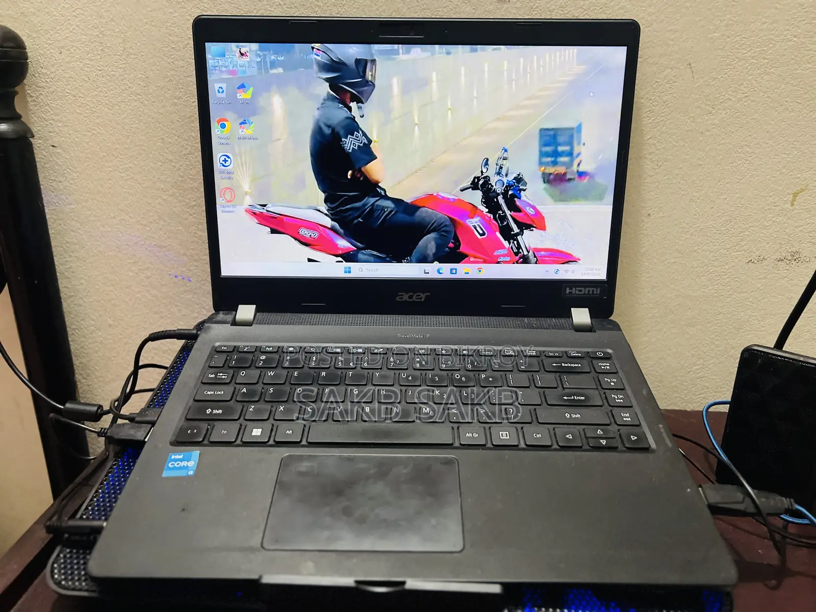 Laptop Acer 8GB Intel Core i3 HDD+SSD 128GB