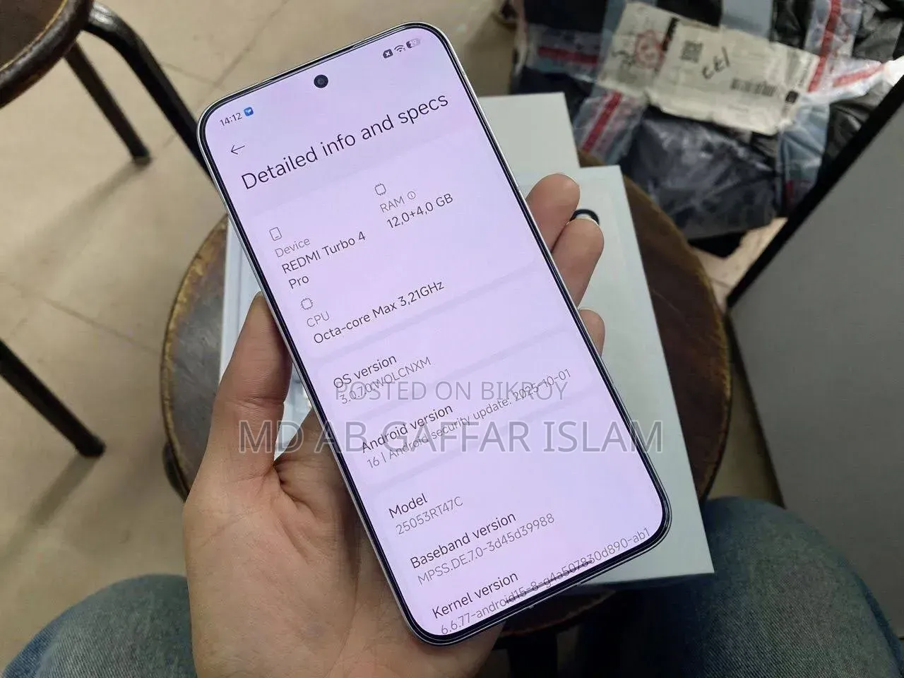 Xiaomi Redmi Turbo 4 Pro 256 GB White