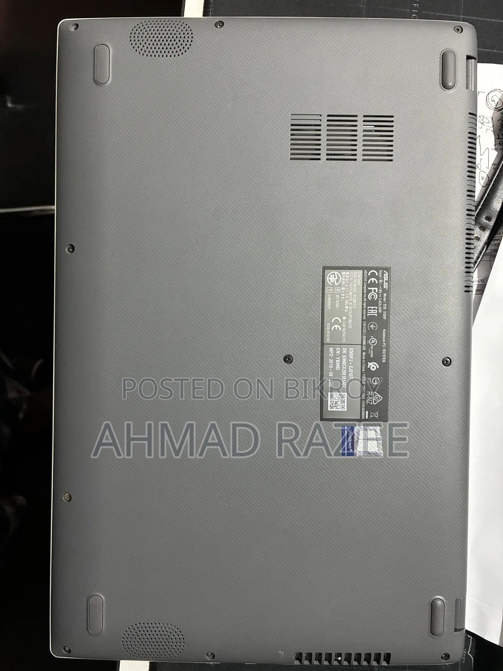 ল্যাপটপ ASUS Vivobook 15 ৮জিবি ইন্টেল কোর আই৫ এসএসডি ১২৮জিবি