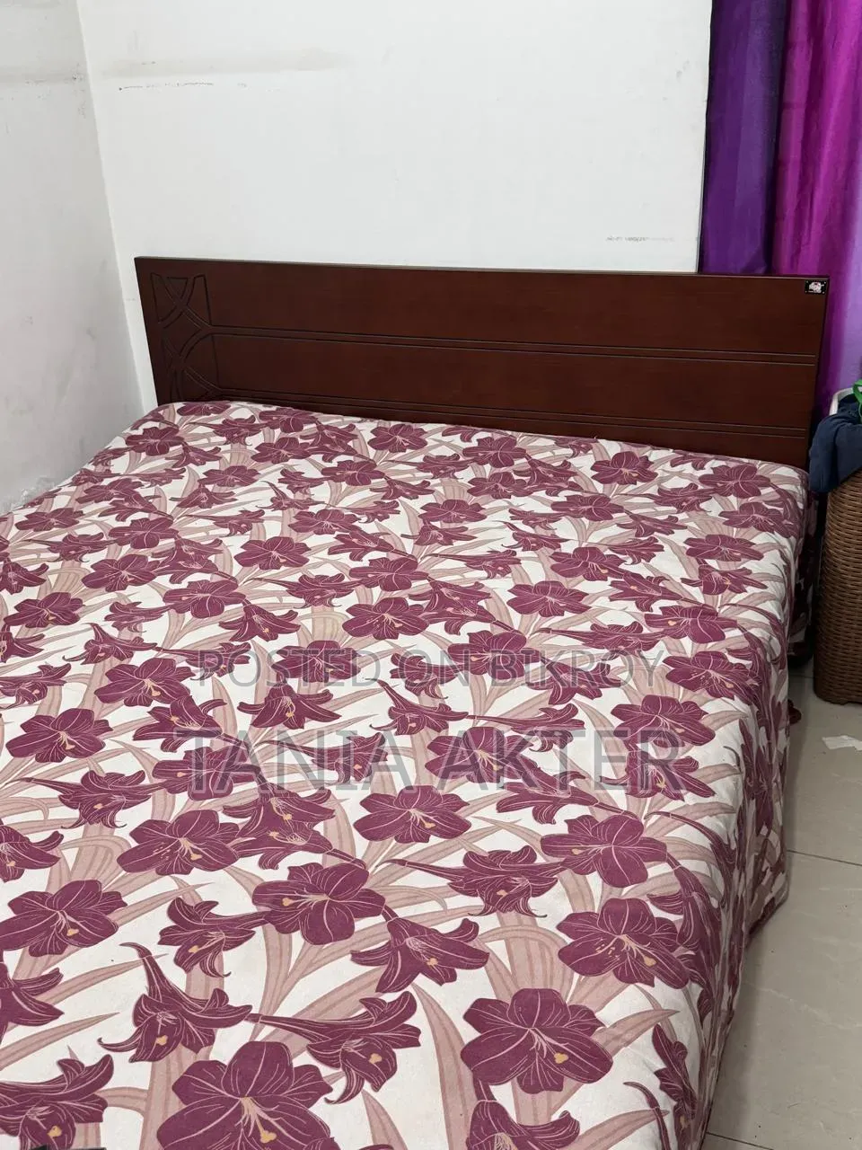 ডাবল বেড জাজিম তোশক সহ