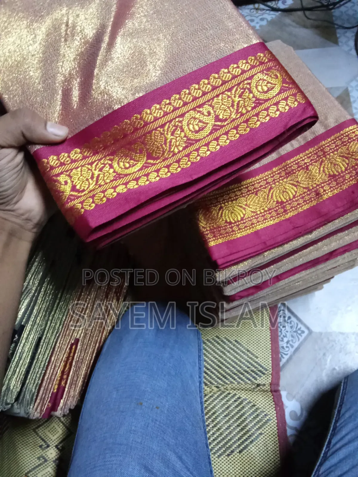 Premium Indian Inspired Lama Silk Saree | Blouse Piece Included