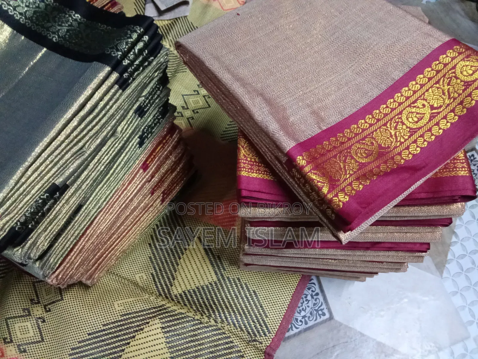 Premium Indian Inspired Lama Silk Saree | Blouse Piece Included