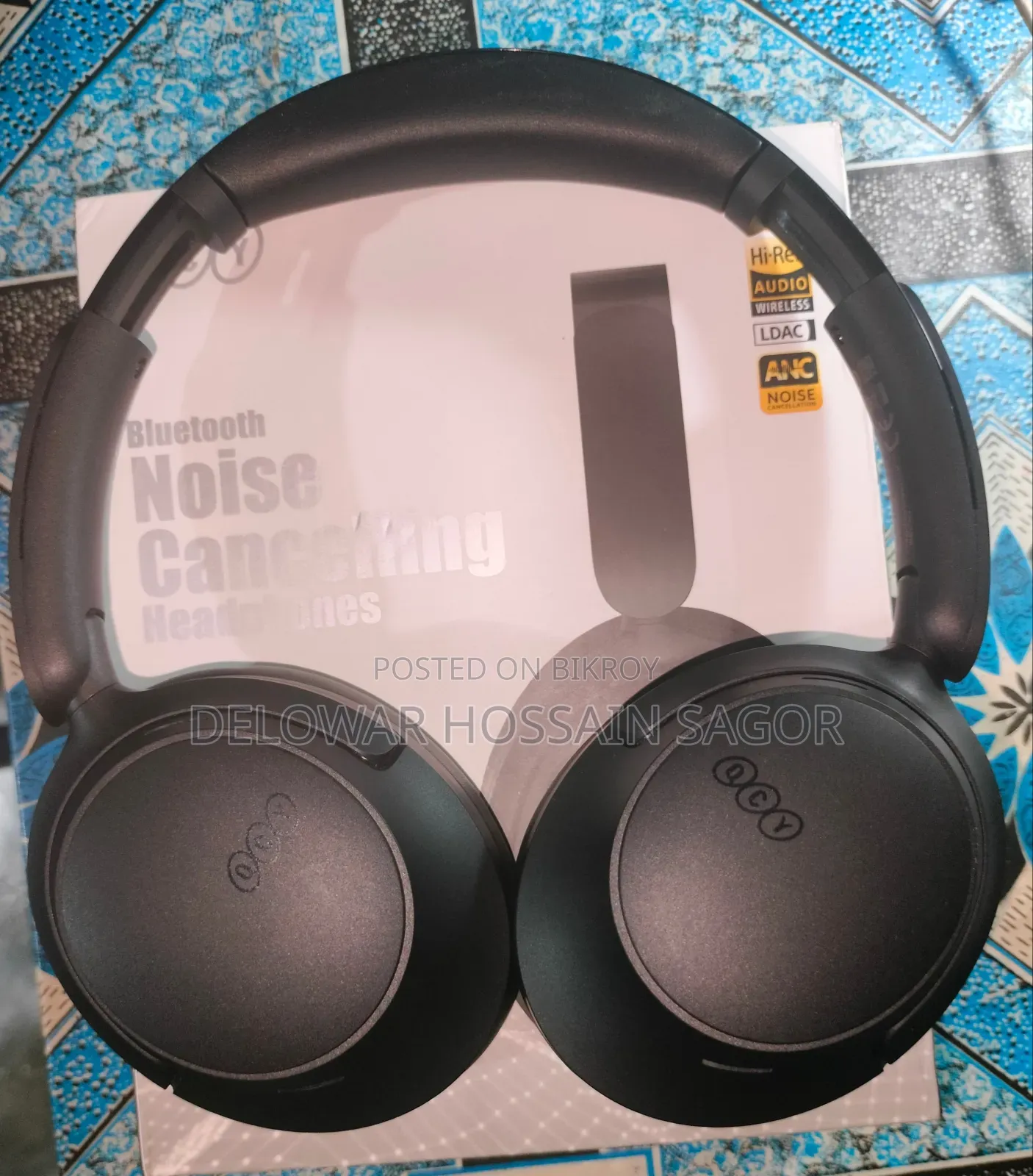 QCY H3S ডুয়াল ড্রাইভার -৫৬ডিবি এএনসি ওভারহেড হেডফোন