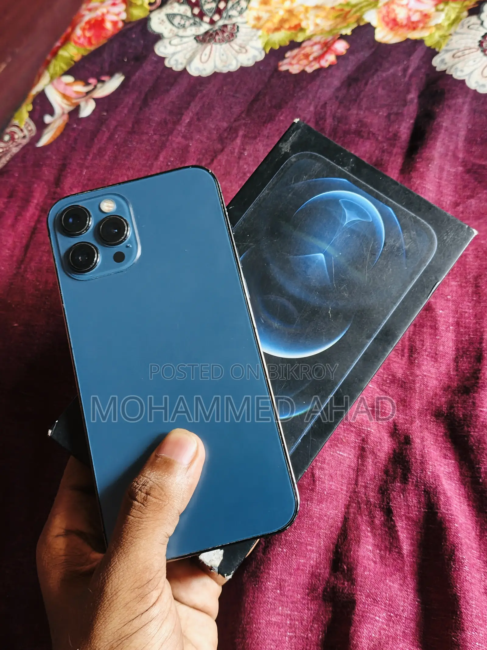 অ্যাপল আইফোন ১২ প্রো ম্যাক্স ১২৮ জিবি ব্লু