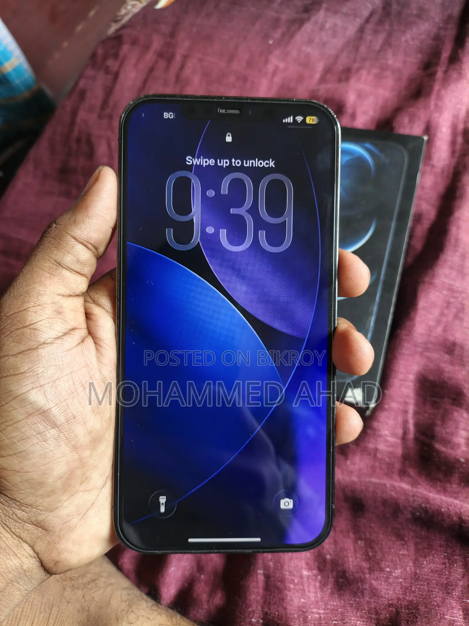 অ্যাপল আইফোন ১২ প্রো ম্যাক্স ১২৮ জিবি ব্লু