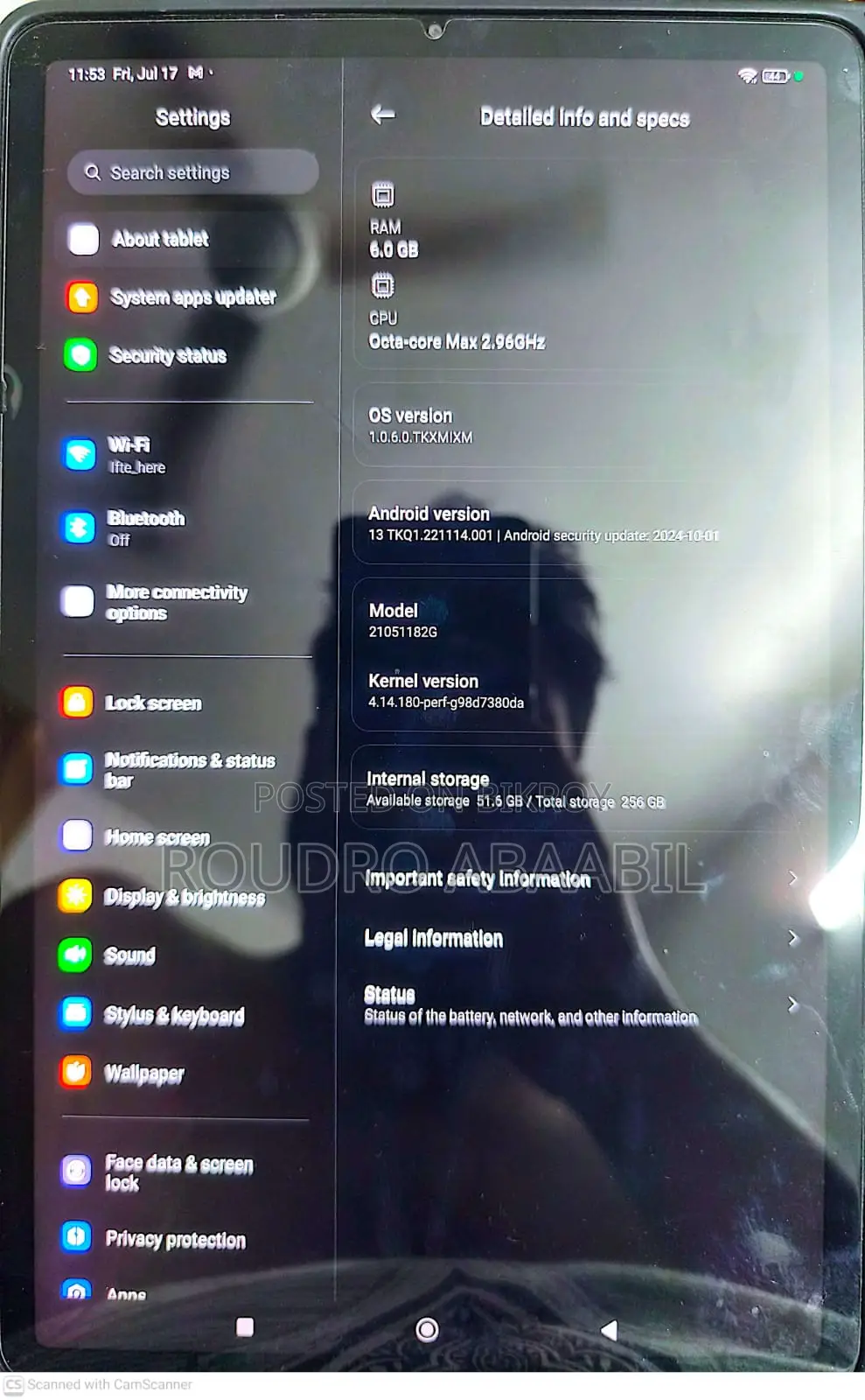 Xiaomi Pad 5 256 GB Black