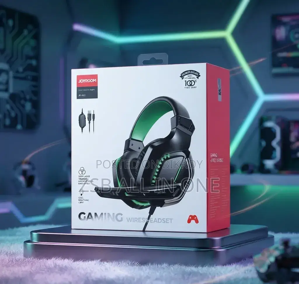 JOYROOM JR-HG1 Dual Plug Wired Gaming Headset