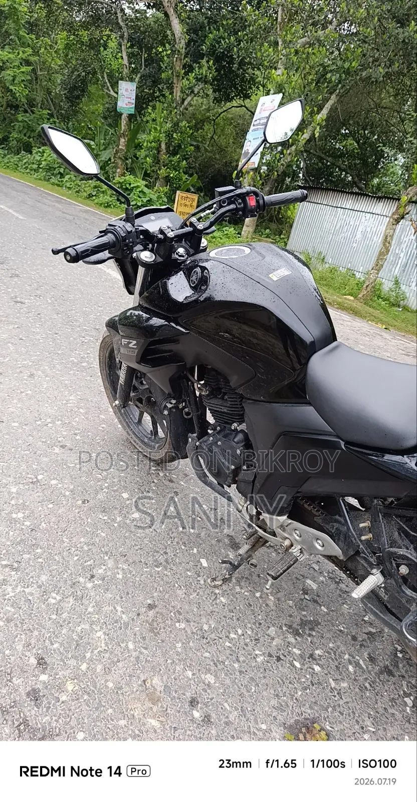 Yamaha FZ 2026 Black
