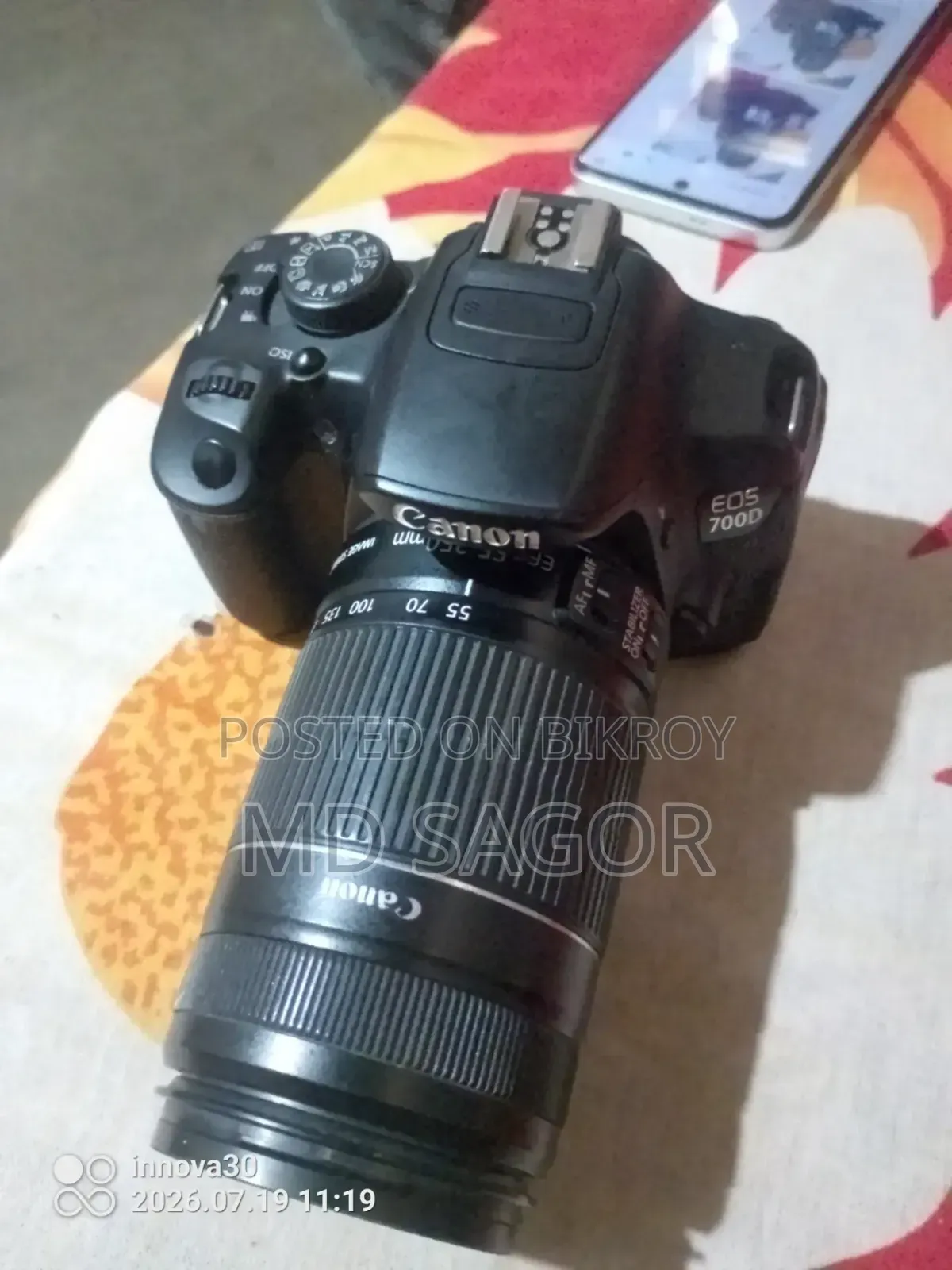 Canon 700D Camera for Sale, Fresh Condition