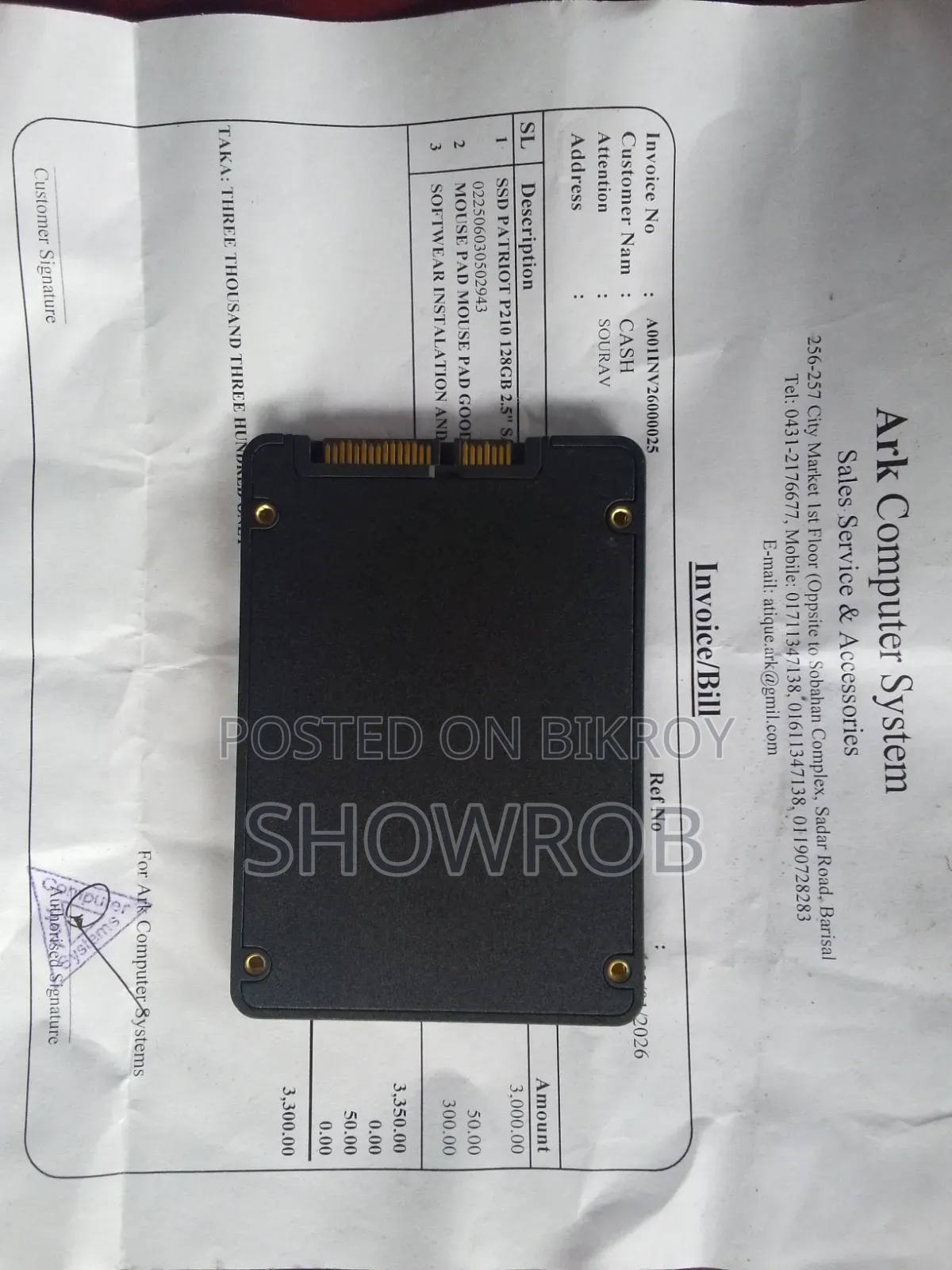 SSD 128 GB Patriot P210 2.5-inch SSD 6Gb/s SATA