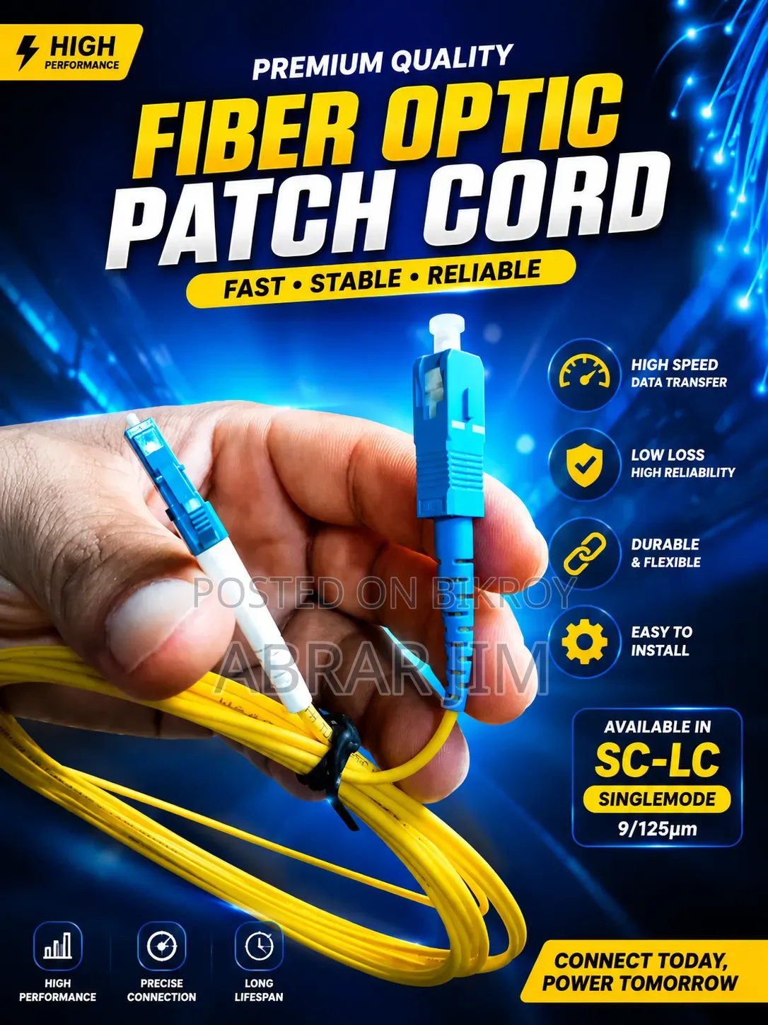 Optical Patch Cord - 5 Metre LC/SC