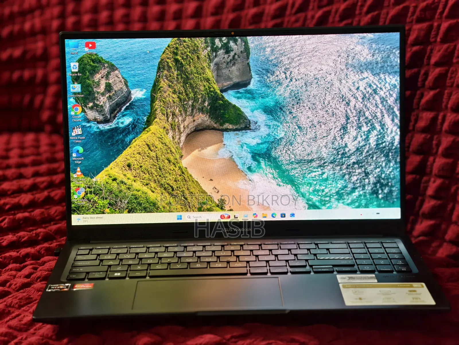 Laptop ASUS Vivobook 15 16GB AMD Ryzen SSD 512GB