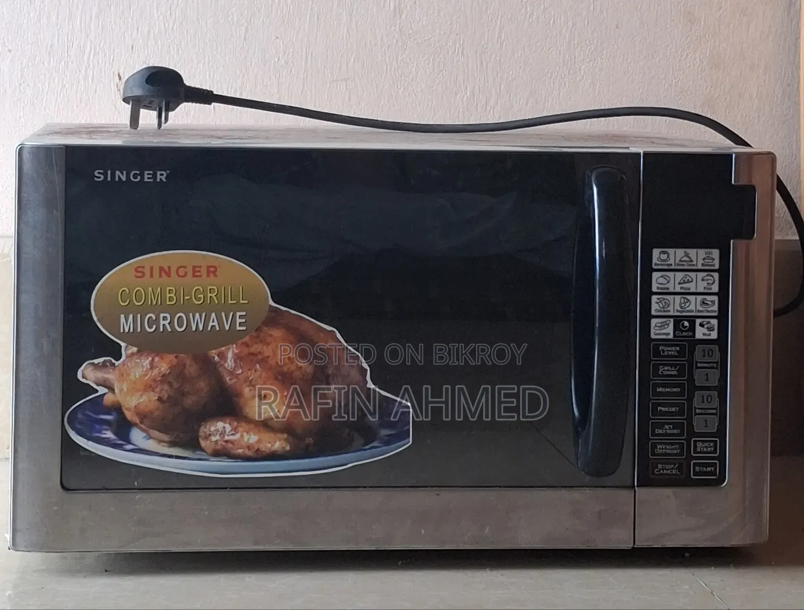 A Singer brand microwave oven will be sold
