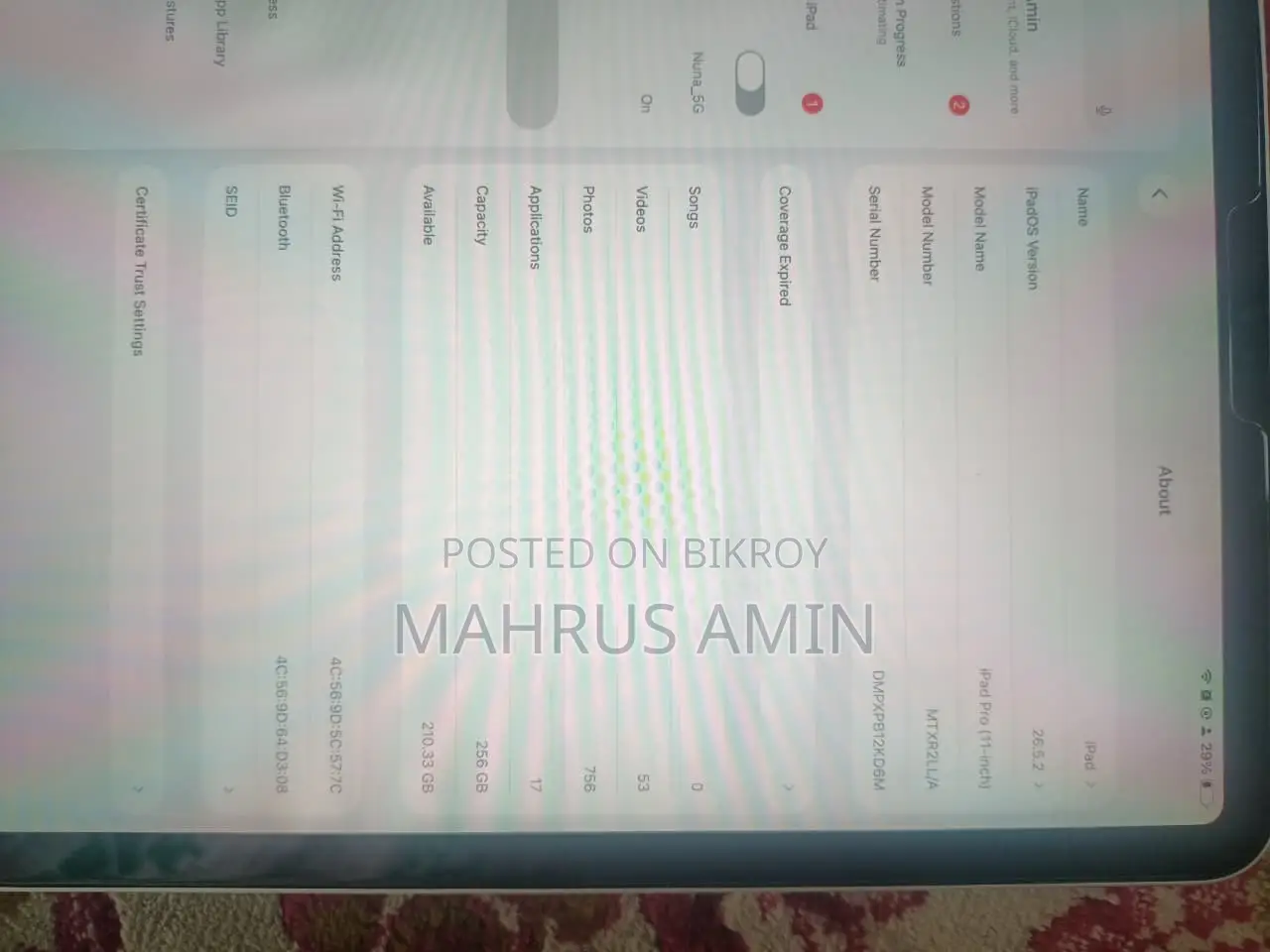 Apple iPad Pro 11 (2018) 256 GB Silver