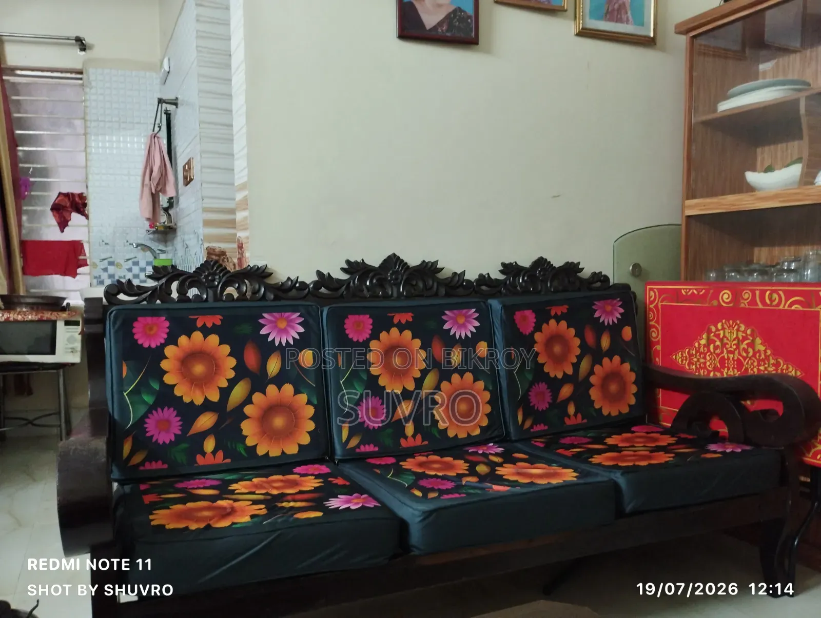 Teak Wood Sofa.