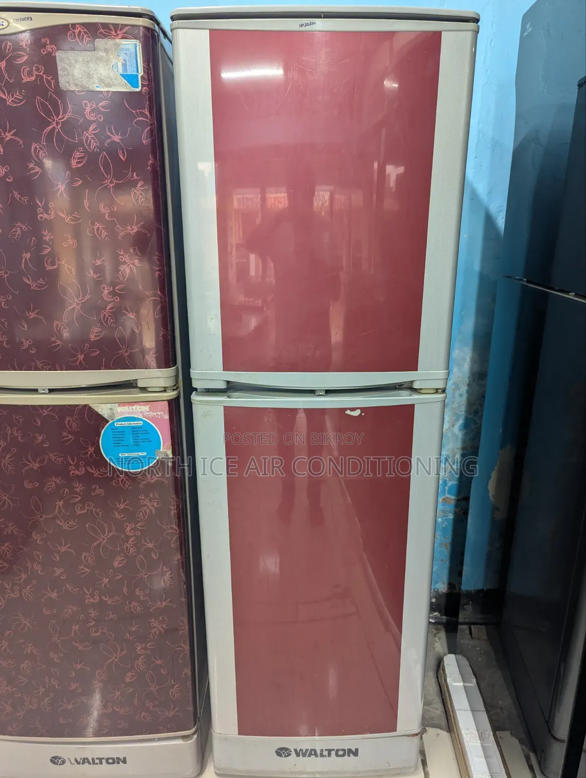 Walton Red Colour Frost Freeze 13.5 Cft.