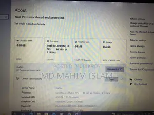 Laptop HP Pavilion Dv6 8GB Intel Core i3 HDD 500GB