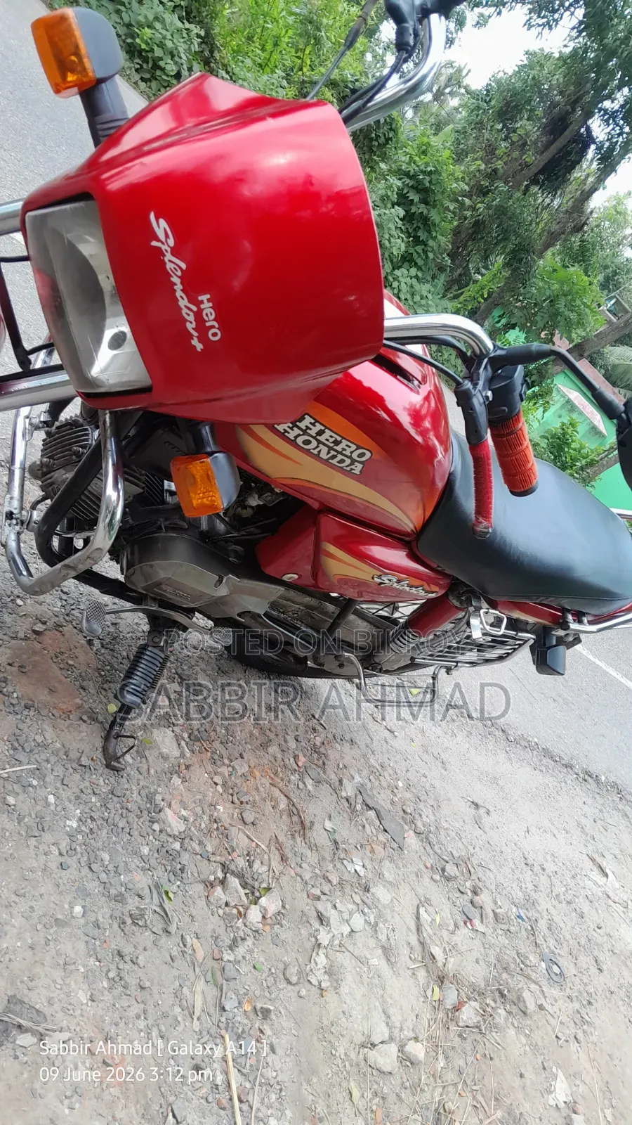 Hero Splendor Plus 2013 Red