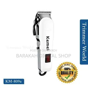 Kemei KM-809A Professional Rechargeable Hair Clipper Trimmer