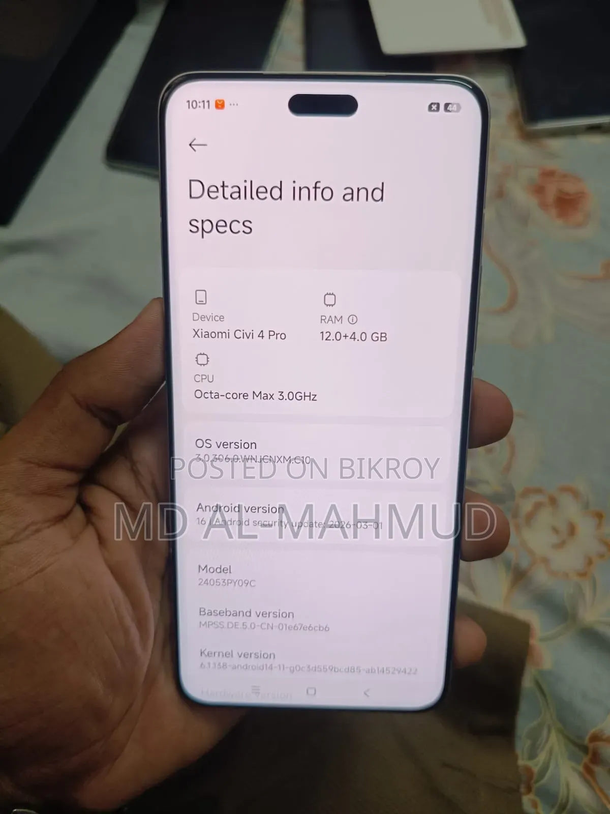 Xiaomi Civi 4 Pro 256 GB Pink