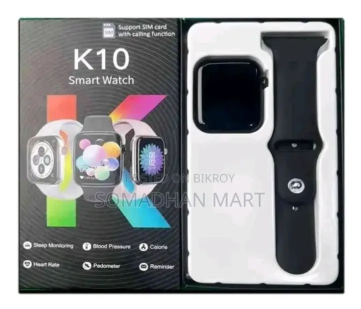 K10 Smart Watch - (Supports both SIM and Memory)